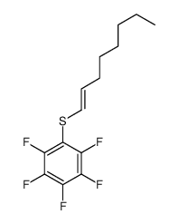 1,2,3,4,5-pentafluoro-6-oct-1-enylsulfanylbenzene Structure