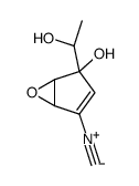 6-Oxabicyclo(3.1.0)hex-3-ene-2-methanol, 2-hydroxy-4-isocyano-alpha-me thyl-, (1-alpha,2-beta,2(R*),5-alpha)-(-)-结构式