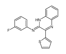 N-(3-fluorophenyl)-3-thiophen-2-ylquinoxalin-2-amine Structure