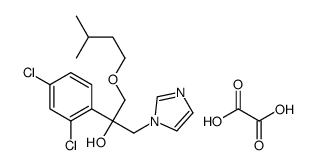 1H-Imidazole-1-ethanol, alpha-(2,4-dichlorophenyl)-alpha-((3-methylbut oxy)methyl)-, ethanedioate salt Structure