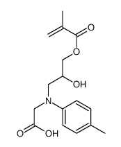 N-[2-hydroxy-3-[(2-methyl-1-oxoallyl)oxy]propyl]-N-(4-methylphenyl)glycine structure