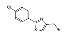 4-溴甲基-2-(4-氯苯基)噻唑结构式