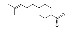 1-(4-methylpent-3-enyl)-4-nitrocyclohexene Structure