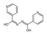 1,2-Bis[(3-pyridinyl)carbonyl]hydrazine structure