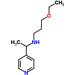 (3-ETHOXY-PROPYL)-(1-PYRIDIN-4-YL-ETHYL)-AMINE structure