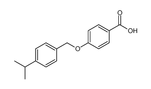 Benzoic acid, 4-[[4-(1-methylethyl)phenyl]methoxy] Structure