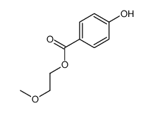 2-methoxyethyl 4-hydroxybenzoate structure