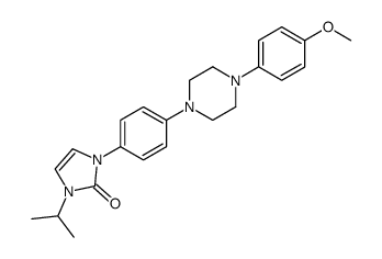 1,3-dihydro-1-[4-[4-(4-methoxyphenyl)-1-piperazinyl]phenyl]-3-(1-methylethyl)-2H-imidazol-2-one Structure