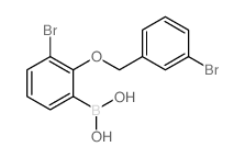3-溴-2-(3’-溴苄氧基)苯基硼酸结构式