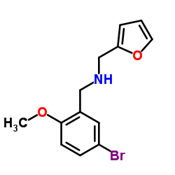 N-(5-BROMO-2-METHOXYBENZYL)-N-(2-FURYLMETHYL)AMINE结构式