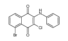 2-anilino-5-bromo-3-chloro-[1,4]naphthoquinone Structure