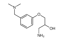 1-amino-3-[3-[(dimethylamino)methyl]phenoxy]propan-2-ol结构式