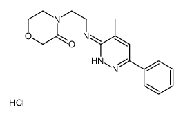 4-[2-[(4-methyl-6-phenylpyridazin-3-yl)amino]ethyl]morpholin-3-one,hydrochloride结构式