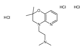 2-(8,8-dimethyl-7-oxa-2,10-diazabicyclo[4.4.0]deca-2,4,11-trien-10-yl)-N,N-dimethyl-ethanamine trihydrochloride structure