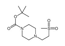 tert-butyl 4-(2-(methylsulfonyl)ethyl)piperazine-1-carboxylate结构式