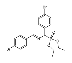 diethyl (((4-bromobenzylidene)amino)(4-bromophenyl)methyl)phosphonate Structure