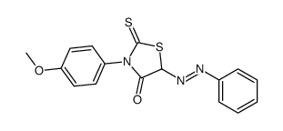 3-(4-methoxyphenyl)-5-phenyldiazenyl-2-sulfanylidene-1,3-thiazolidin-4-one Structure