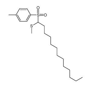 1-methyl-4-(1-methylsulfanyltridecylsulfonyl)benzene结构式