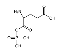 (4S)-4-amino-5-oxo-5-phosphonooxypentanoic acid Structure