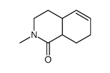 (4aR,8aR)-2-methyl-3,4,4a,7,8,8a-hexahydroisoquinolin-1-one结构式