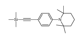 trimethyl-[2-[4-(2,2,6,6-tetramethylpiperidin-1-yl)phenyl]ethynyl]silane结构式