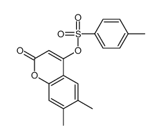 (6,7-dimethyl-2-oxochromen-4-yl) 4-methylbenzenesulfonate Structure