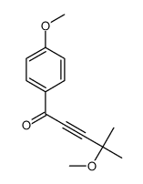 4-methoxy-1-(4-methoxyphenyl)-4-methylpent-2-yn-1-one结构式