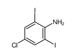 4-chloro-2,6-diiodoaniline Structure