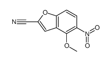 4-methoxy-5-nitro-1-benzofuran-2-carbonitrile结构式