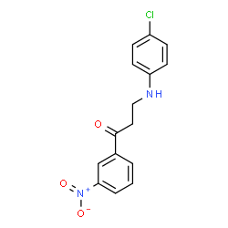 3-(4-chloroanilino)-1-(3-nitrophenyl)-1-propanone Structure