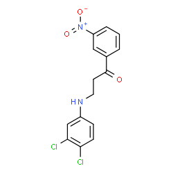 3-(3,4-dichloroanilino)-1-(3-nitrophenyl)-1-propanone Structure