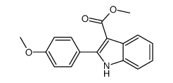 methyl 2-(4-methoxyphenyl)-1H-indole-3-carboxylate结构式