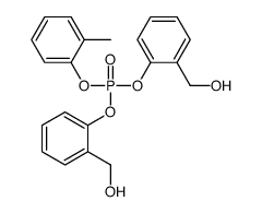 bis[2-(hydroxymethyl)phenyl] (2-methylphenyl) phosphate结构式