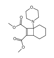 dimethyl 1-(4-morpholinyl)bicyclo<4.2.0>oct-7-ene-7,8-dicarboxylate Structure