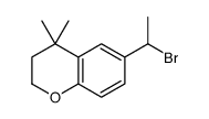 6-(1-bromoethyl)-4,4-dimethyl-2,3-dihydrochromene Structure