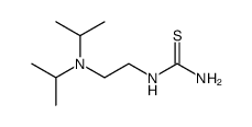 (2-二异丙基氨基乙基)-硫脲结构式
