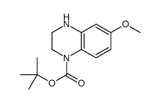 TERT-BUTYL 6-METHOXY-3,4-DIHYDROQUINOXALINE-1(2H)-CARBOXYLATE Structure