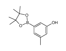 3-甲基-5-(4,4,5,5-四甲基-1,3,2-二氧硼杂环戊烷-2-基)苯酚结构式