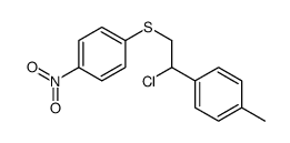 1-[1-chloro-2-(4-nitrophenyl)sulfanylethyl]-4-methylbenzene结构式