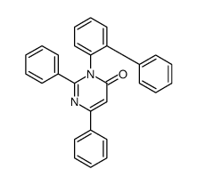 2,6-diphenyl-3-(2-phenylphenyl)pyrimidin-4-one结构式