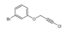 1-bromo-3-((3-chloroprop-2-yn-1-yl)oxy)benzene结构式