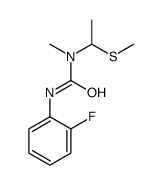 3-(2-fluorophenyl)-1-methyl-1-(1-methylsulfanylethyl)urea结构式
