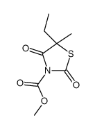 methyl 5-ethyl-5-methyl-2,4-dioxo-1,3-thiazolidine-3-carboxylate Structure