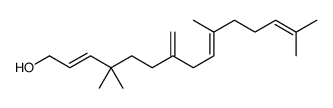 4,4,10,14-tetramethyl-7-methylidenepentadeca-2,9,13-trien-1-ol Structure