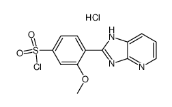2-(2'-methoxy-4'-chlorosulfonyl-phenyl)-imidazo[4,5-b]pyridine hydrochloride Structure
