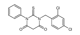 1-(2,4-Dichloro-benzyl)-3-phenyl-2-thioxo-dihydro-pyrimidine-4,6-dione Structure