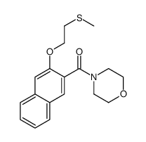 [3-(2-methylsulfanylethoxy)naphthalen-2-yl]-morpholin-4-ylmethanone结构式