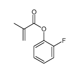 (2-fluorophenyl) 2-methylprop-2-enoate结构式