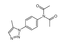 N-acetyl-N-[4-(5-methyltriazol-1-yl)phenyl]acetamide Structure