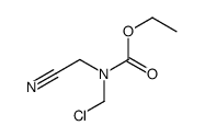 ethyl N-(chloromethyl)-N-(cyanomethyl)carbamate Structure
